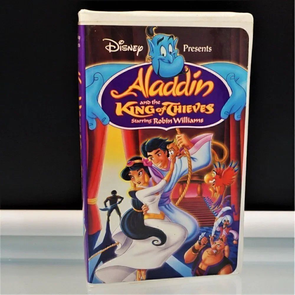 Aladdin and the King of Thieves VHS 1996 Disney Presents Clam Shell Box